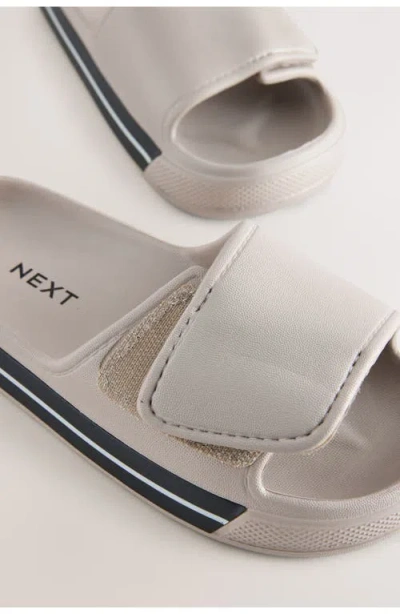 Next Kids' Cement Slide Sandal In White