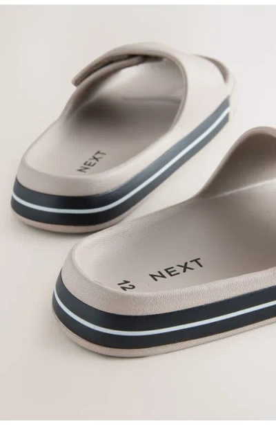 Next Kids' Cement Slide Sandal In White