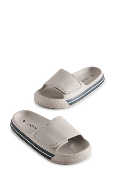 Next Kids' Cement Slide Sandal In White