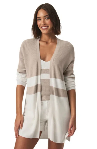 Splendid Octavia Colorblock Longline Cardigan In Multi