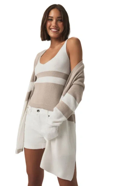 Splendid Octavia Colorblock Longline Cardigan In Multi