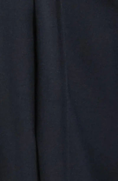Theory City Pleated High Waist Wide Leg Pants In Blue