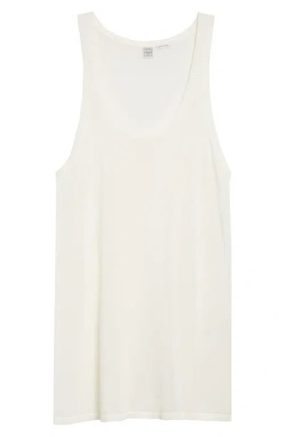 Totême Raffia-effect Knit Dress Beige In White
