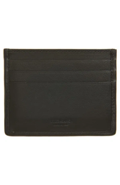 Ferragamo Gancio Woven Leather Card Case