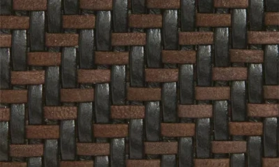 Ferragamo Gancio Woven Leather Card Case