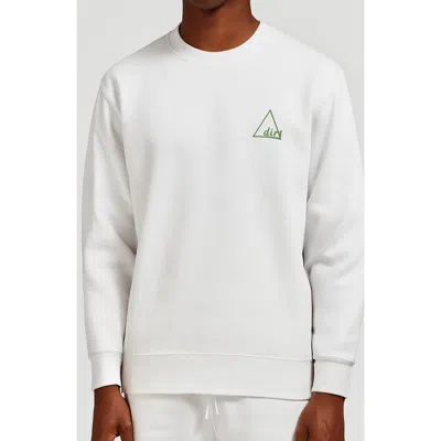 D.rt Golf Par Cotton Crewneck Sweatshirt In White