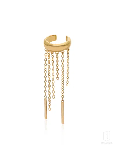 The Jewelz Women's Neutrals / Yellow / Silver Slow Burn Ear Cuff
