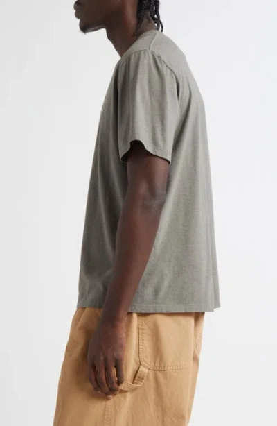 Mm6 Maison Margiela Mm6 By Maison Margiela Relaxed-fit Cotton T-shirt With Logo Patch In Green