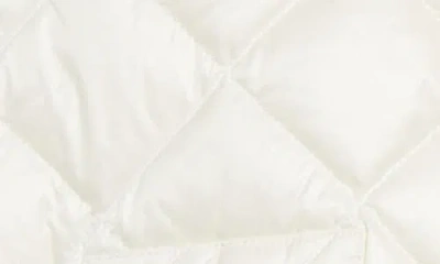 Moncler Diamond Quilted Down Hooded Jacket In White