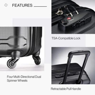 Samsonite Omni Pc  3-piece Set (20/24/28) Hardside Expandable Luggage With Spinner Wheels