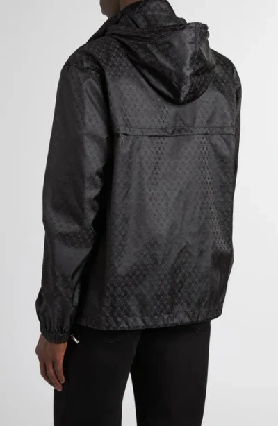 Alexander Mcqueen Mcqueen Skull Jacquard Windbreaker Jacket In Black