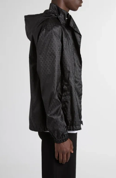 Alexander Mcqueen Mcqueen Skull Jacquard Windbreaker Jacket In Black