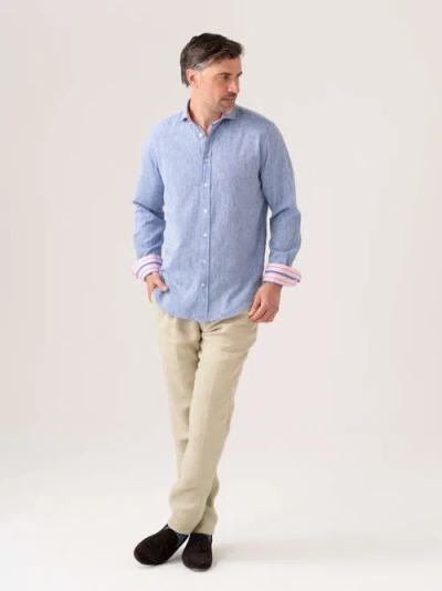 Koy Clothing Crocodile Long Sleeve Linen Shirt