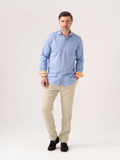 Koy Clothing Crocodile Long Sleeve Linen Shirt