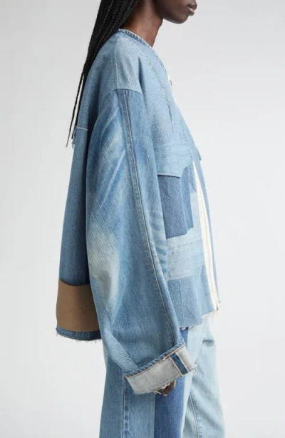 Kuro Remake Denim Military Mark Ii Jacket In Blue