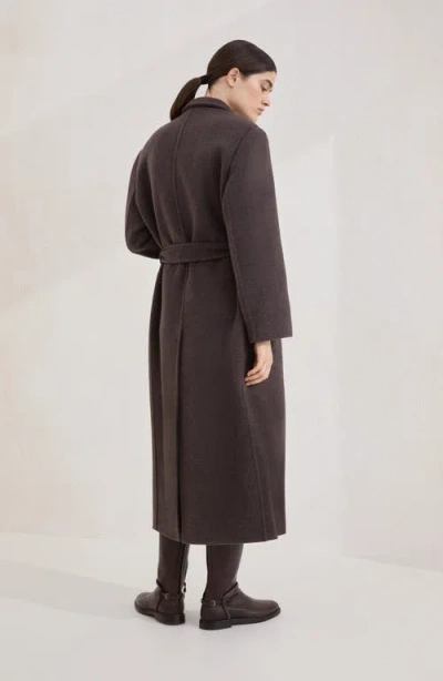 Brunello Cucinelli Virgin Wool-cashmere Belted Trench Coat