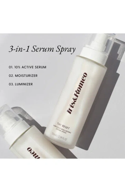 Iris & Romeo Mini The Reset Luminous Hyaluronic Acid & Niacinamide Serum Spray 1.7 oz / 50 ml
