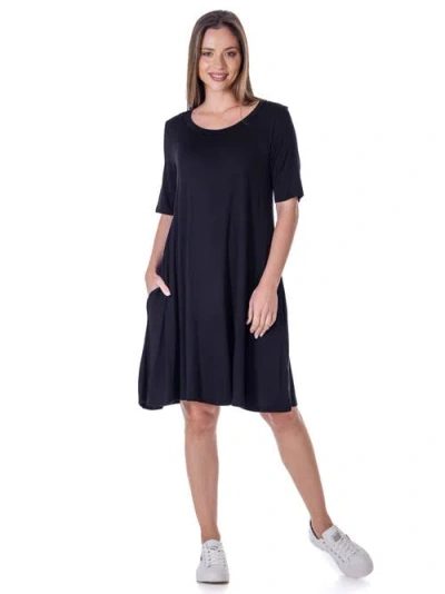 24seven Comfort Apparel V-neck Sleeveless Maxi Dress With Belt In Black