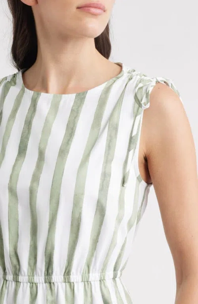 Bobeau Sleeveless Midi Dress In Multi