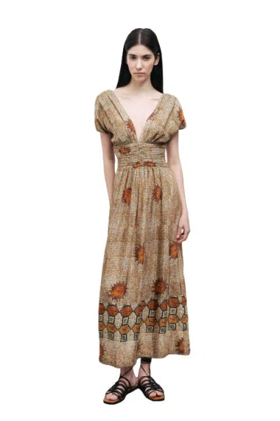 Nocturne Patterned Maxi Dress In Multi