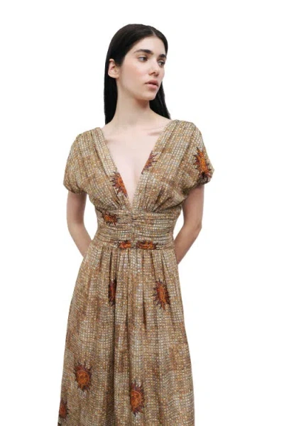 Nocturne Patterned Maxi Dress In Multi