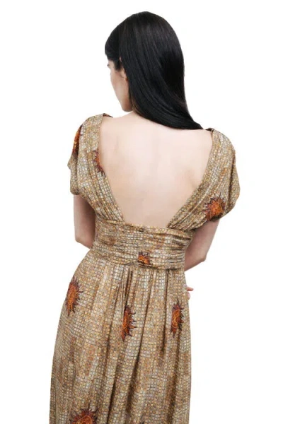 Nocturne Patterned Maxi Dress In Multi
