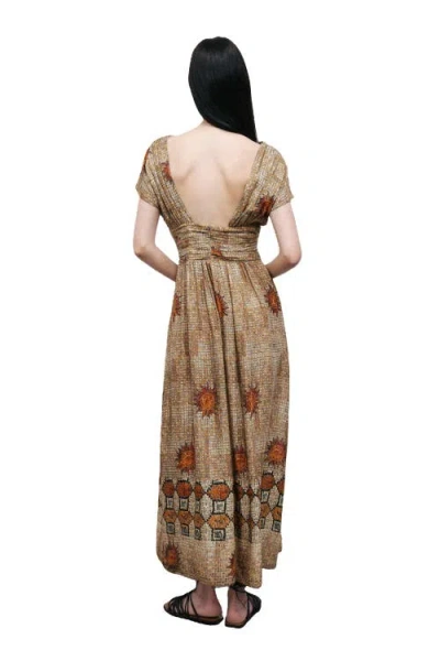 Nocturne Patterned Maxi Dress In Multi