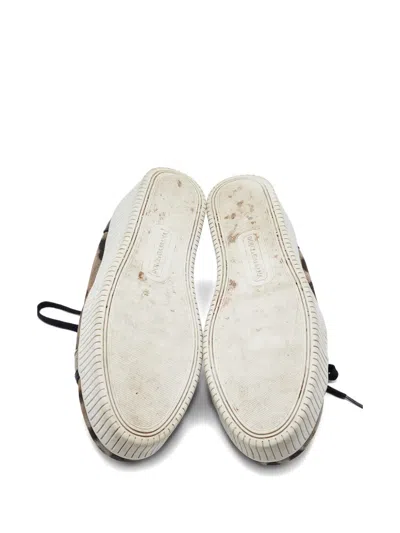 Pre-owned Dolce & Gabbana Leopard-print Leather Sneakers