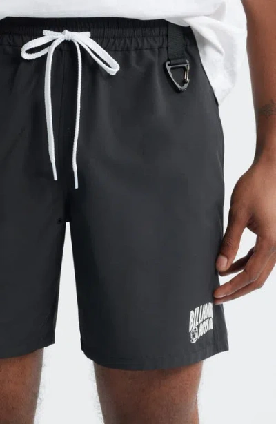 Billionaire Boys Club Bb Curve Drawstring Shorts In Black