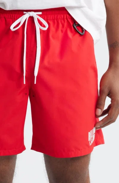 Billionaire Boys Club Bb Curve Drawstring Shorts In Red