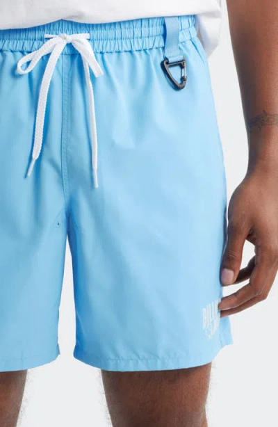 Billionaire Boys Club Bb Curve Drawstring Shorts In Blue