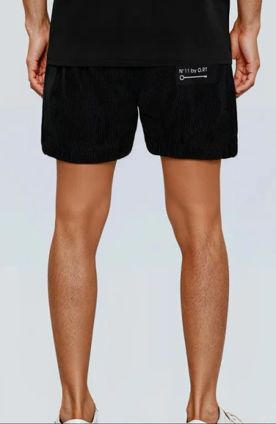 D.rt Eleven Key Cotton Corduroy Drawstring Shorts In Black