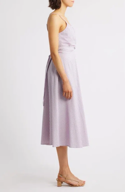 Frnch Nozha Sleeveless Midi Dress In Purple