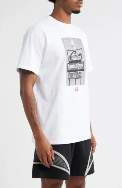 Icecream Dive Graphic T-shirt In White