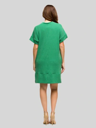 24seven Comfort Apparel V-neck Sleeveless Maxi Dress With Belt In Green