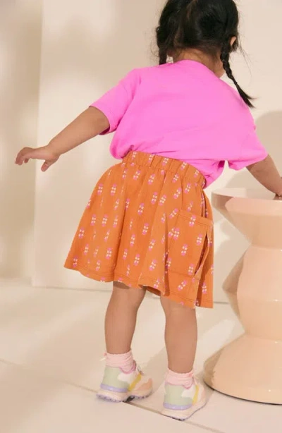 Next Kids' Pink Flaningo Cotton Top & Skirt Set In Blue