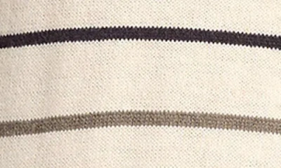 Matty M . Asa Stripe Raglan Sleeve Sweater In White