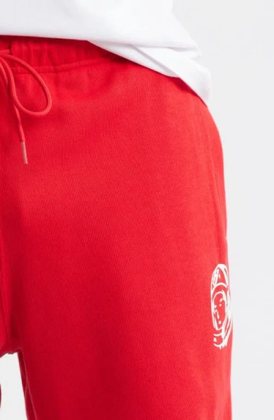 Billionaire Boys Club Bb Helmet Cotton Drawstring Shorts In Red