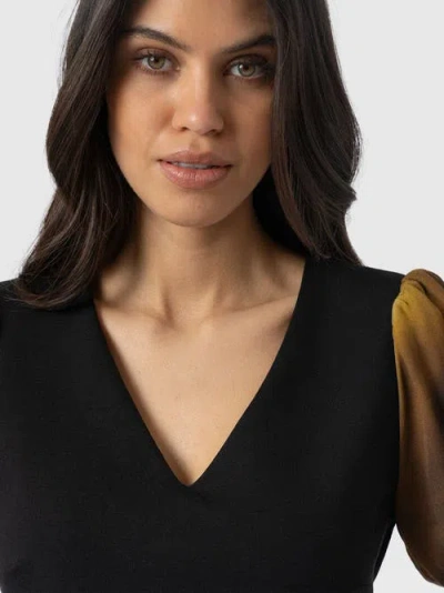 Saint + Sofia Tori Puff Sleeve Top
