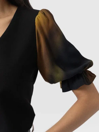 Saint + Sofia Tori Puff Sleeve Top