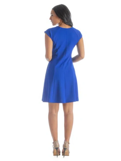 24seven Comfort Apparel Maternity Dress With Keyhole Neck