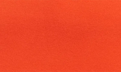 Oscar De La Renta Draped Double Face Jersey Dress In Orange