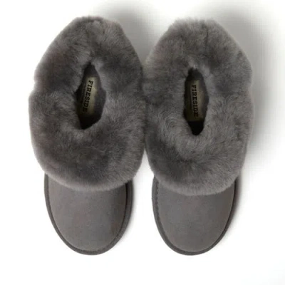 Dearfoams Fireside Perth Genuine Shearling Foldover Boot