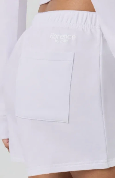 Florence By Mills Relaxed French Terry Shorts In White