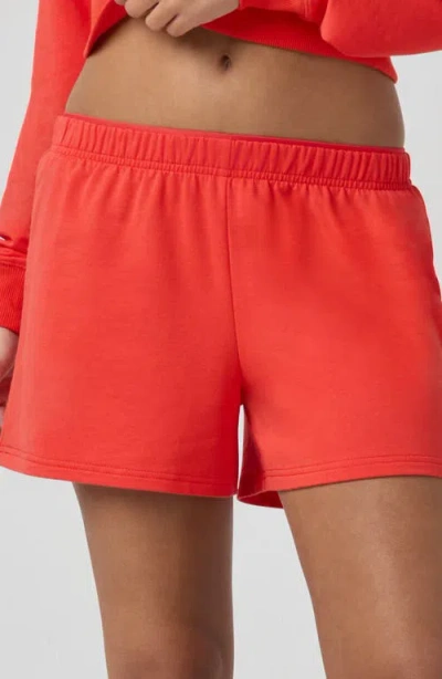 Florence By Mills Relaxed French Terry Shorts In Red
