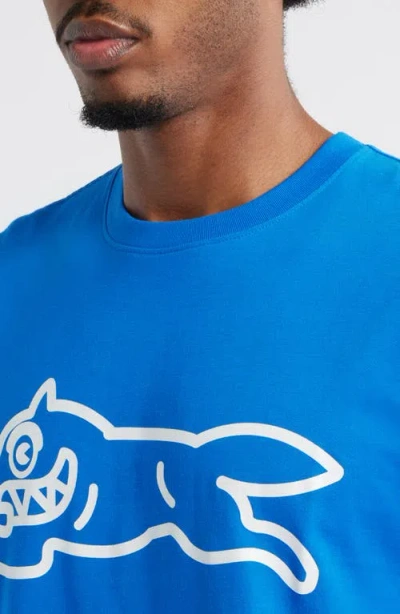 Icecream Checker Graphic T-shirt In Blue