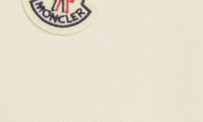 Moncler Short-sleeved Polo Shirt In Neutral