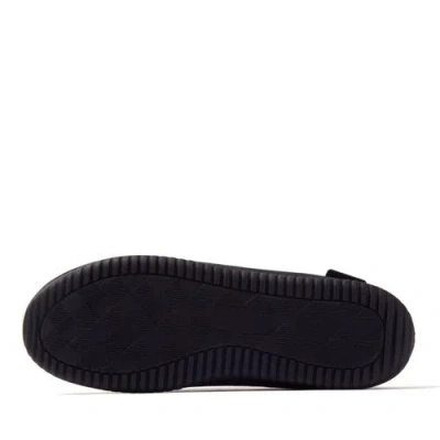 Dearfoams Mens Pierce Microsuede Moc With Tie Slippers In Black