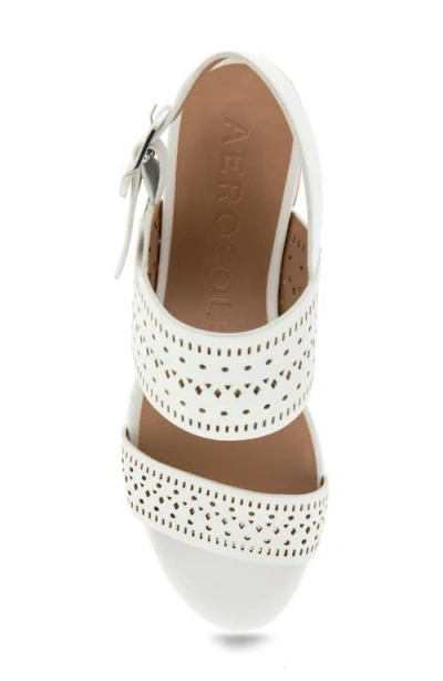 Aerosoles Camera Perforated Slingback Platform Sandal