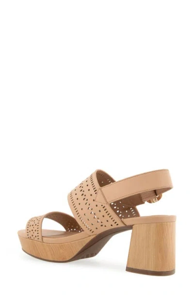 Aerosoles Camera Perforated Slingback Platform Sandal